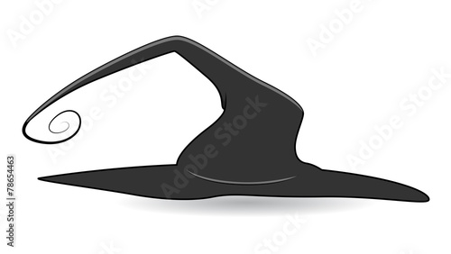 Witch Haunted Cap - Halloween Vector Illustration