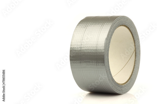Roll of gaffer tape (duct tape) on a white background