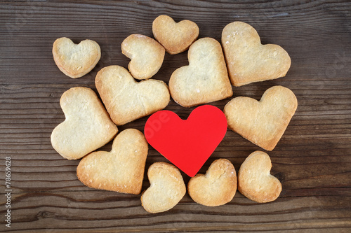 Wallpaper Mural Cookies hearts Torontodigital.ca