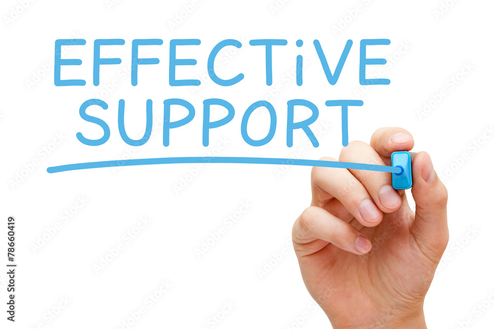 Effective Support Blue Marker Effective Support Blue Marker