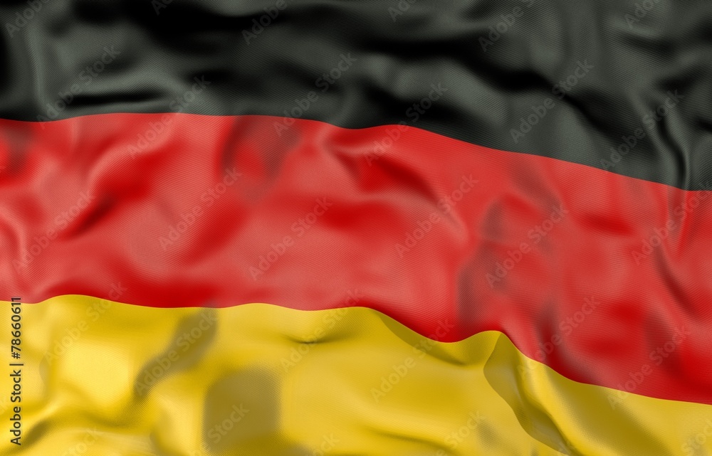Germany corrugated flag 3D illustration Germany corrugated flag 3D illustration