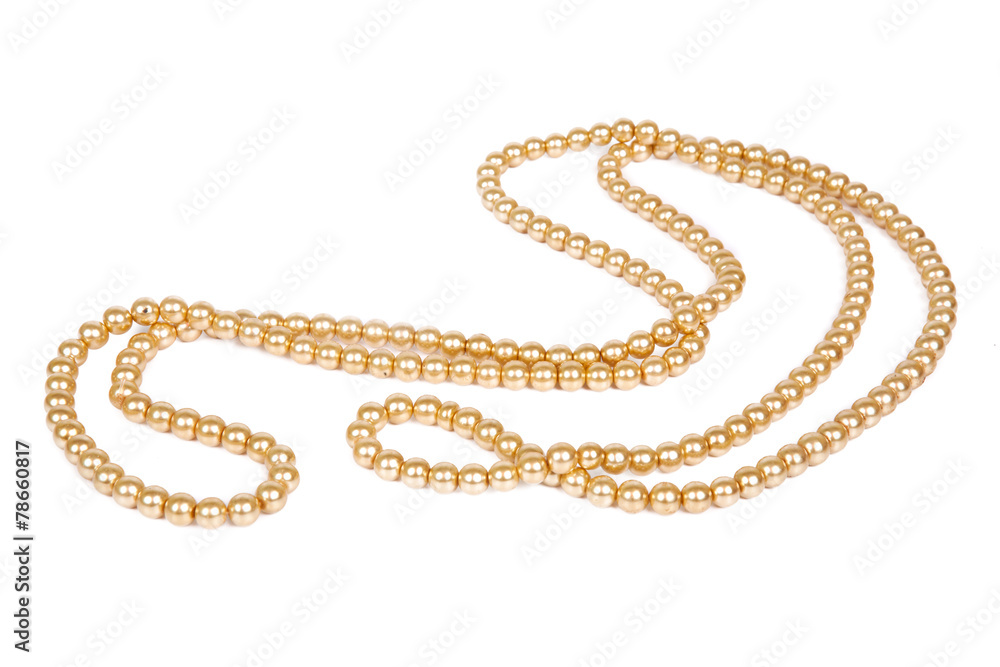 Chains of pearls forming an ornament Chains of pearls forming an ornament