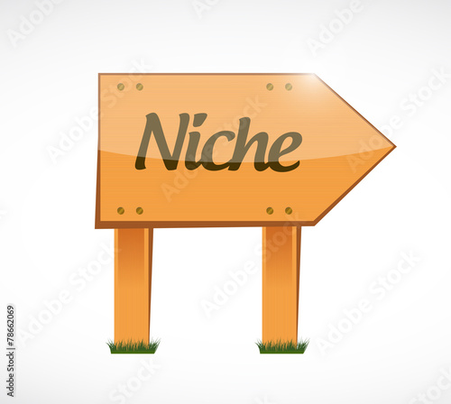 niche world sign illustration design