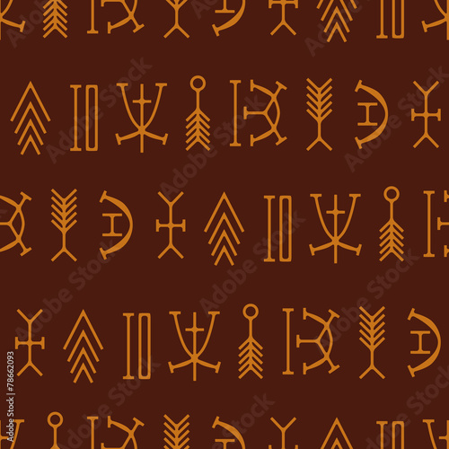 seamless background with nsibidi symbols