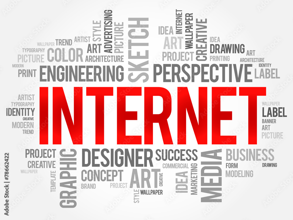 INTERNET word cloud concept INTERNET word cloud concept