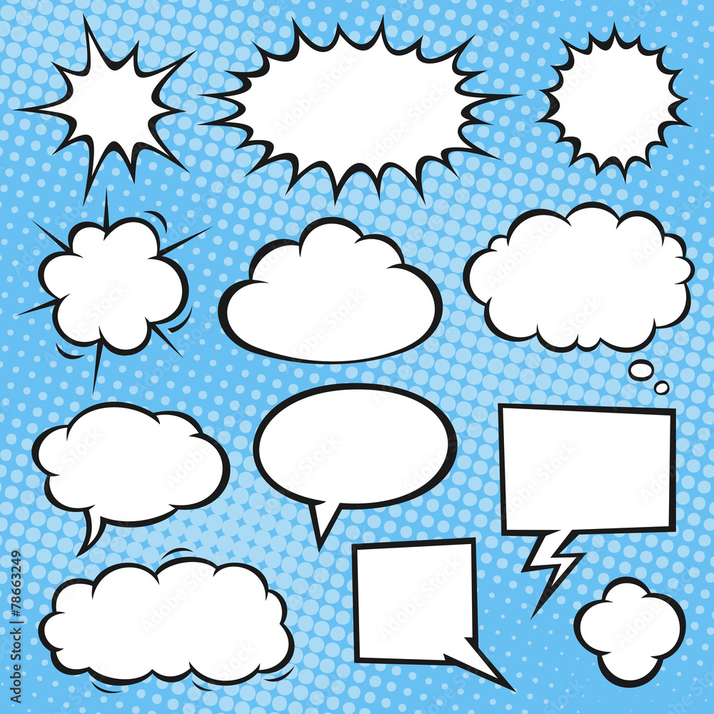 Comic Book Speech Bubbles Comic Book Speech Bubbles