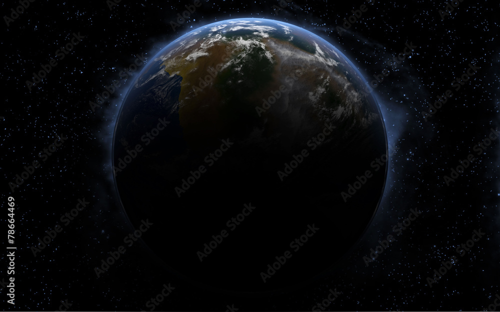 3d Earth like planet