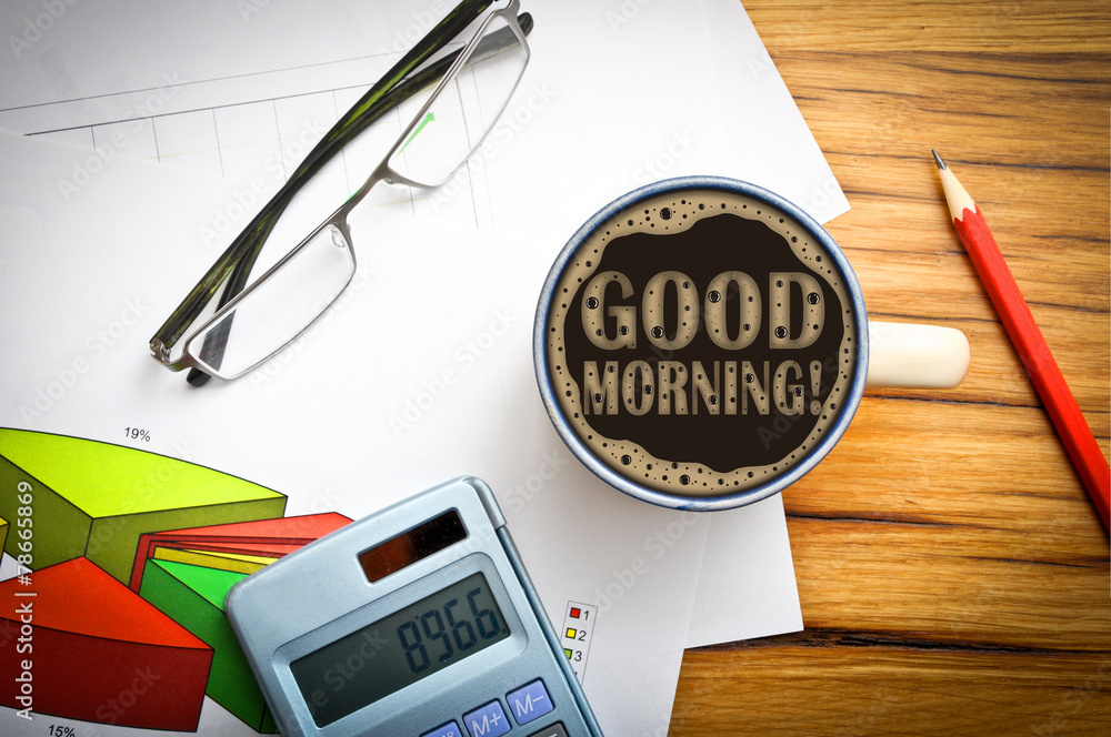Naklejka premium good morning
