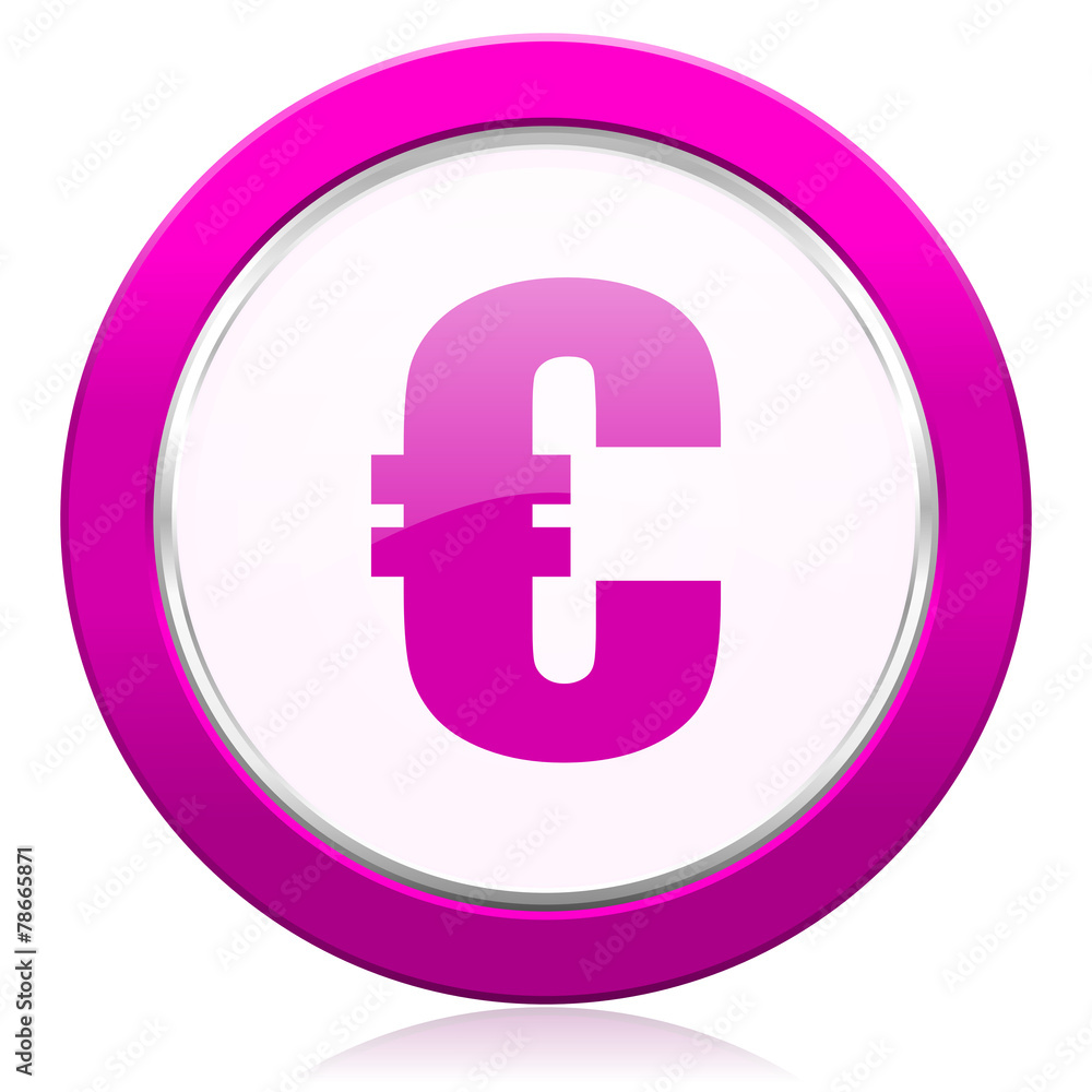 Obraz premium euro violet icon