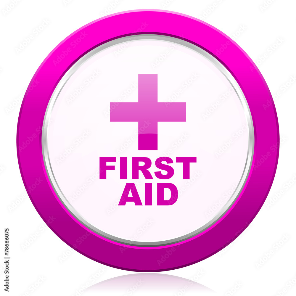 first aid violet icon
