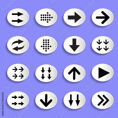 Set of Arrows on Buttons