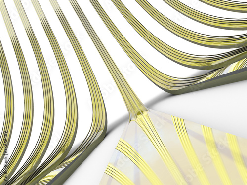 Data Stream 3D Concept