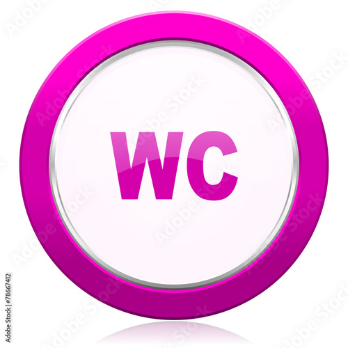 toilet violet icon wc sign