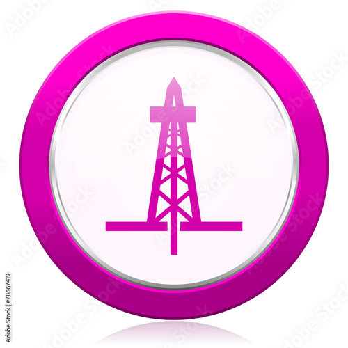 drilling violet icon