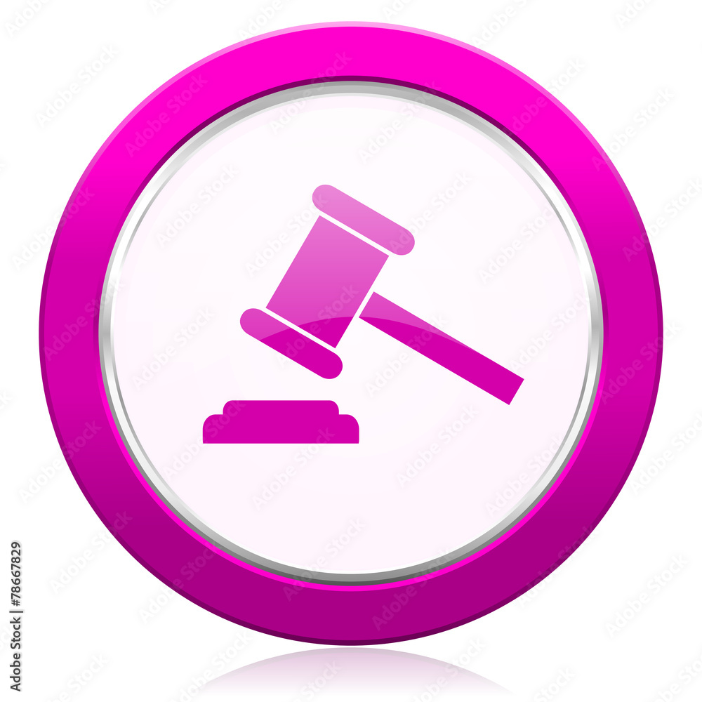 auction violet icon court sign verdict symbol auction violet icon court sign verdict symbol