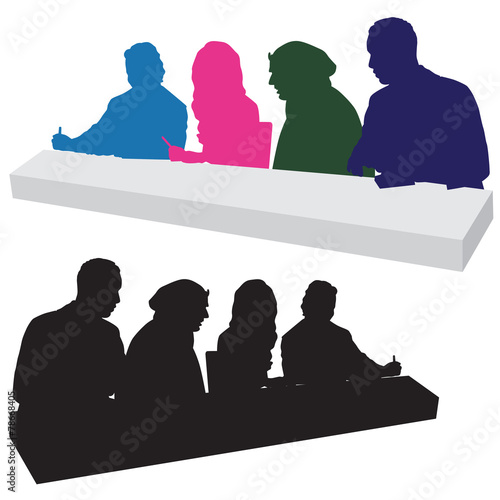 Judging Panel Silhouette