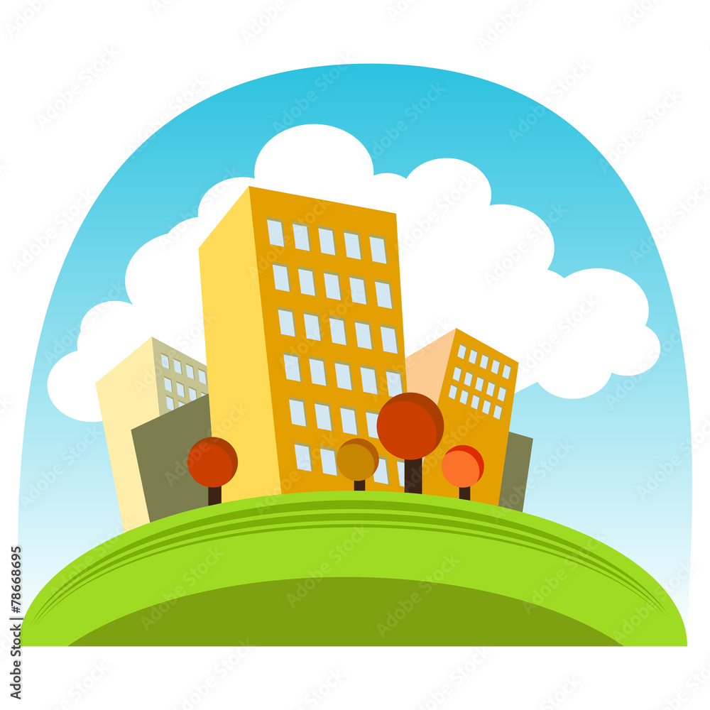 Fototapeta premium Big City Background