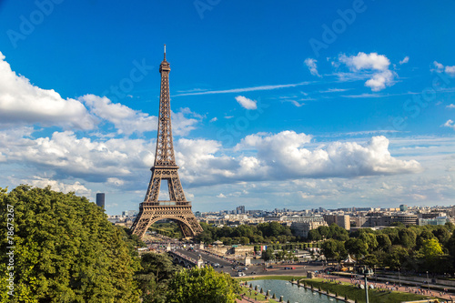 Eiffel Tower in Paris, France #78673267