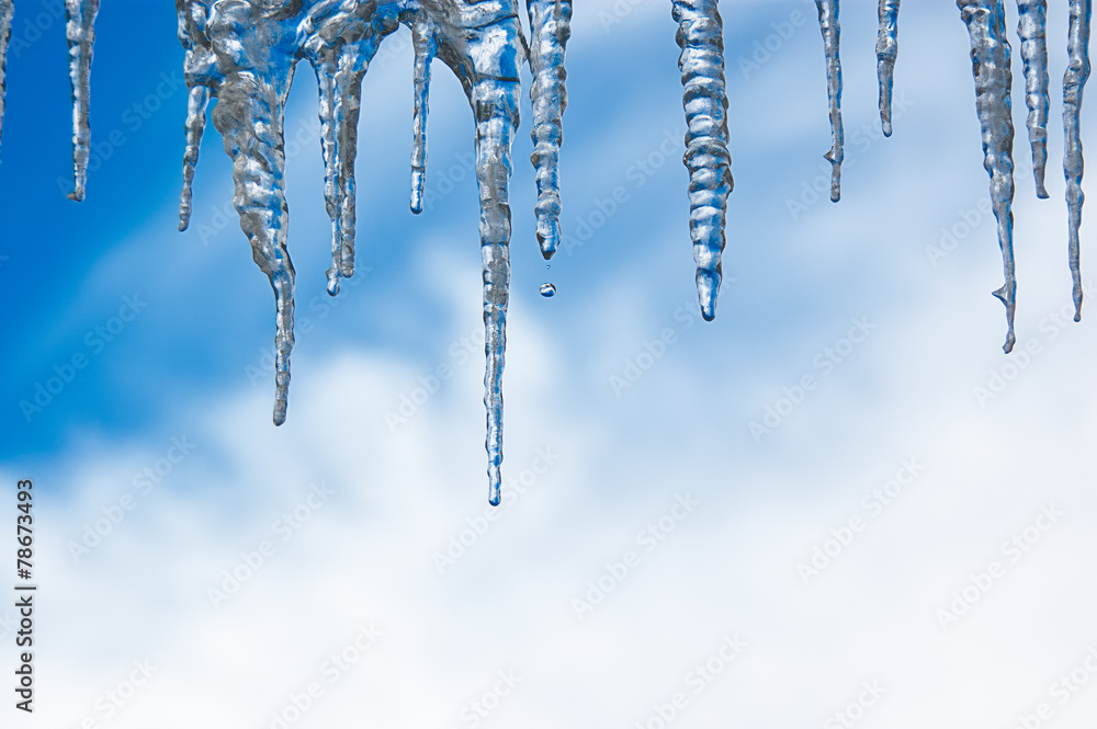 Dripping icicles Dripping icicles
