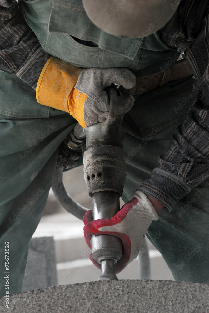 hammer, stroke, element, granite, processing, work hammer, stroke, element, granite, processing, work