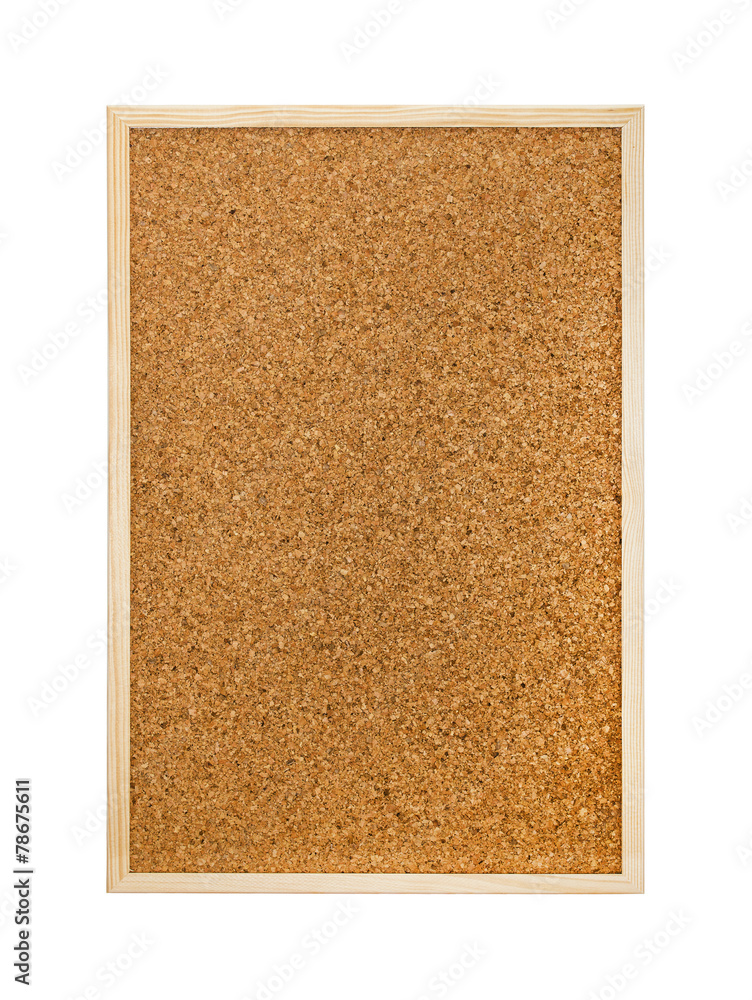 Fototapeta premium Cork board isolated on white background
