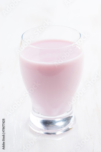 fruit yoghurt in a glass