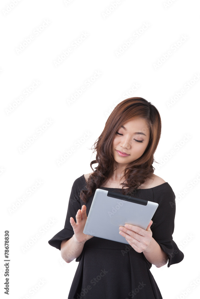 Businesswoman using digital tablet computer PC Businesswoman using digital tablet computer PC