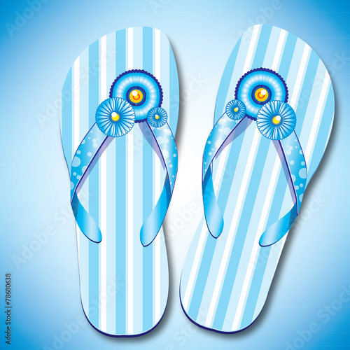 blue sandal
