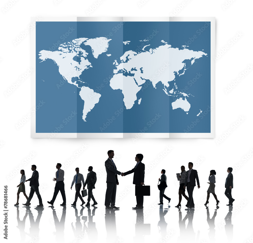 Global Business Cartography Globalization International Concept