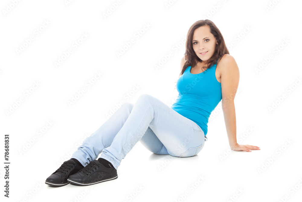 Full length shot of an attractive teenage girl Full length shot of an attractive teenage girl