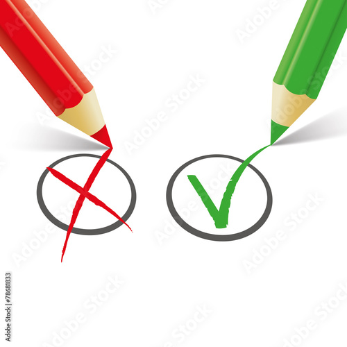 Red Green Pen Wrong Right