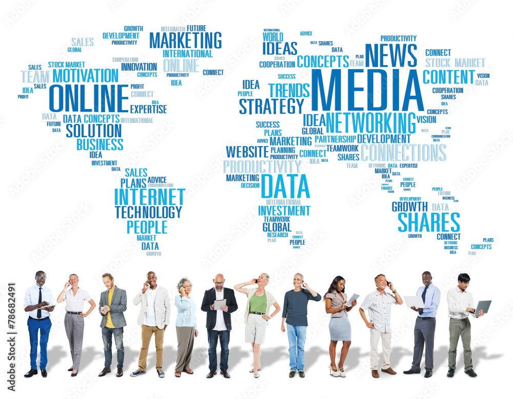 Social Media Internet Connection Global Communications Concept Social Media Internet Connection Global Communications Concept