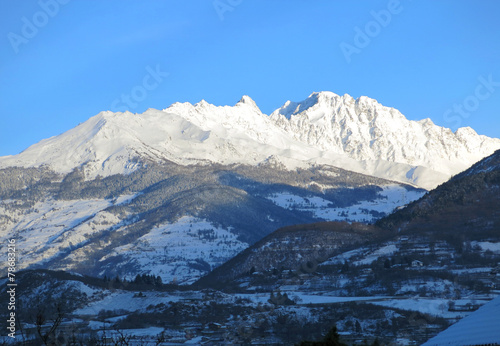 Alps in valle d'Aosta in the Italian side