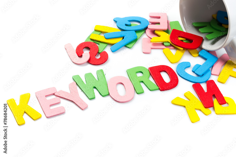 Obraz premium Keyword letters