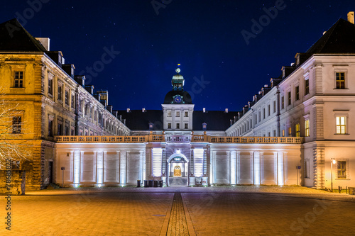 Schloss Neu-Augustusburg in Weißenfels im Abendlicht