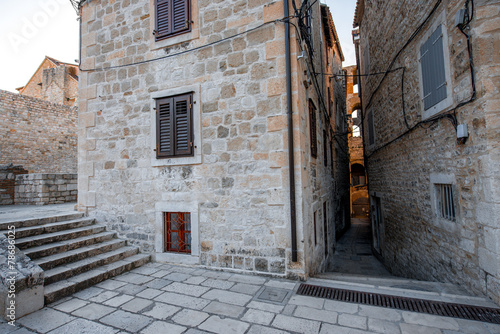 Ancient buildings in Split city center