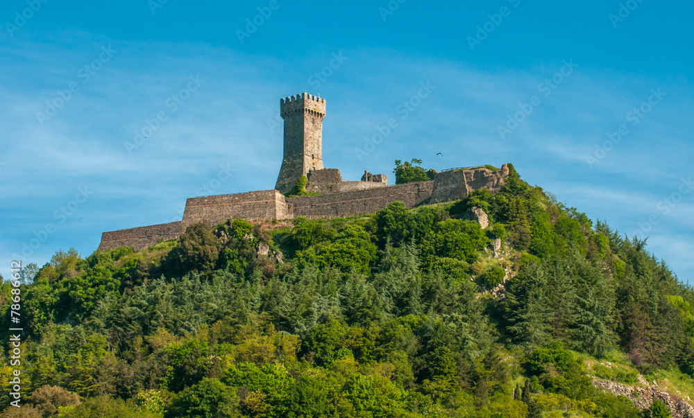 La Rocca Fortress in Radicofani, Tuscany, Italy