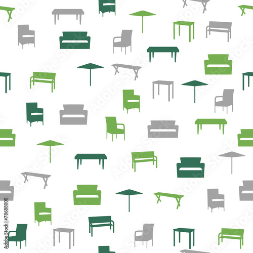 Furniture seamless pattern