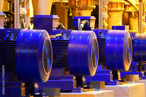 Foto Factory motor equipment.Industrial business and technologies.