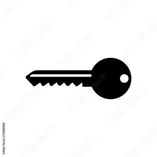 The key icon. Key symbol. Flat.