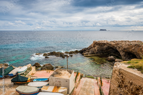 Ghar Lapsi, au sud de l'ile de Malte photo