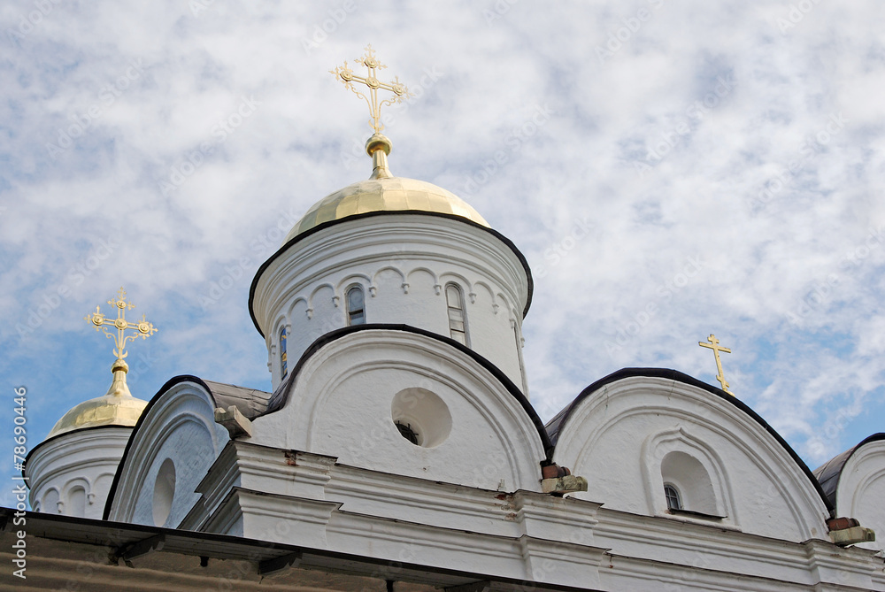 Holy Transfiguration monastery in Yaroslavl, Russia. UNESCO World Heritage Site.