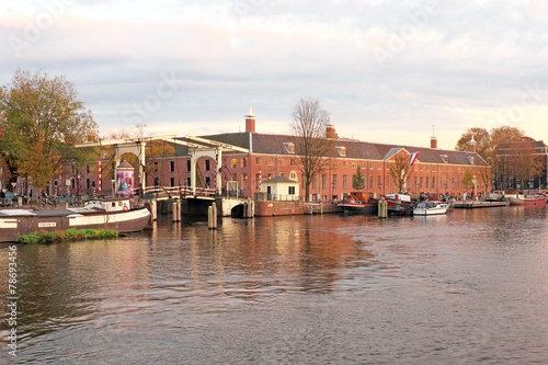Photography City scenic from Amsterdam in the Netherlands