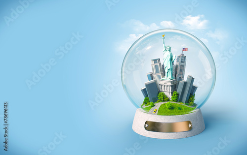 Unusual travel illustration.