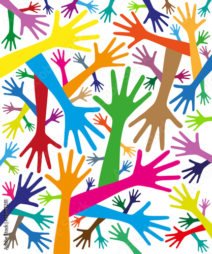 MAINS COULEURS_FOULE