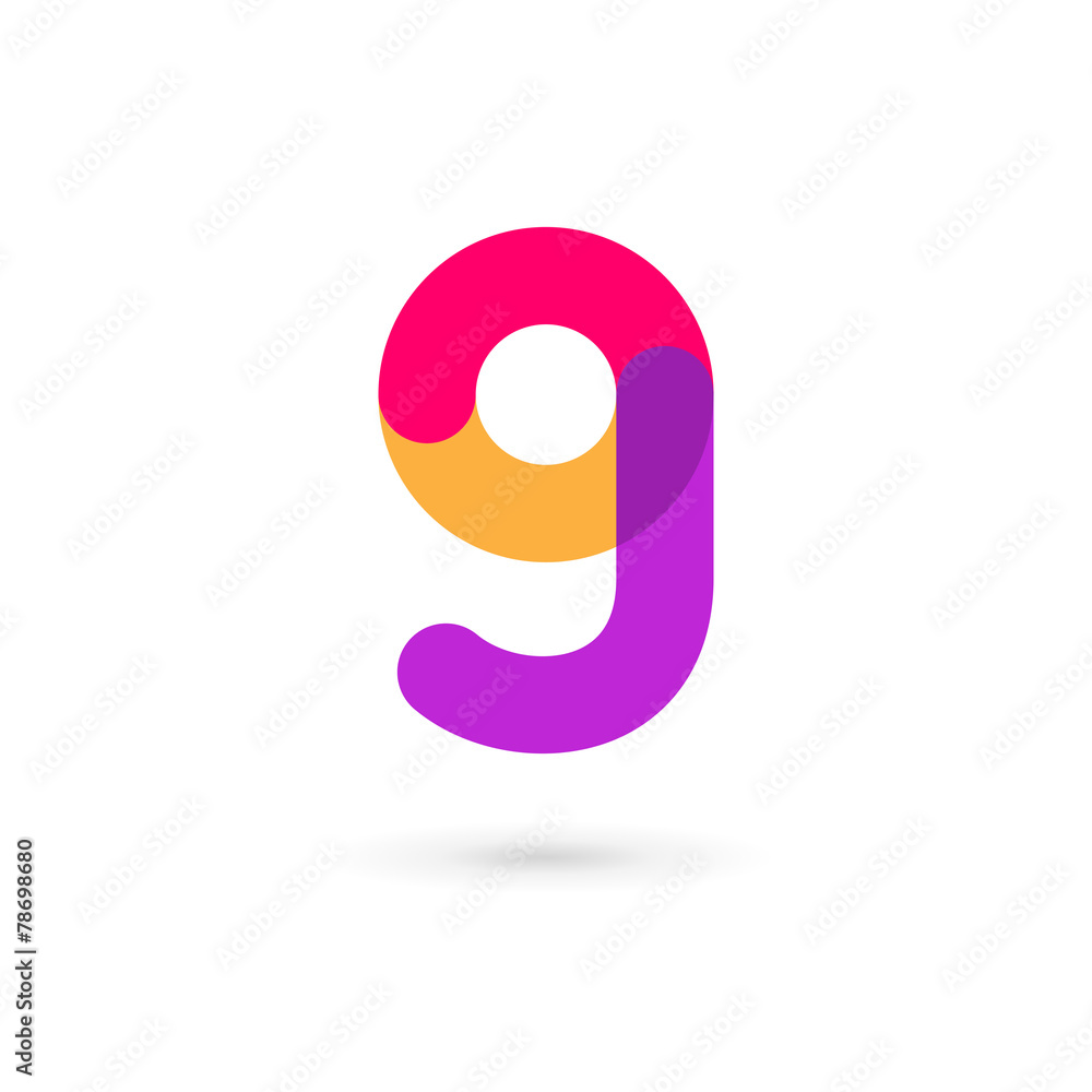 Letter G number 9 logo icon design template elements Letter G number 9 logo icon design template elements