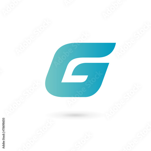Letter G number 6 logo icon design template elements