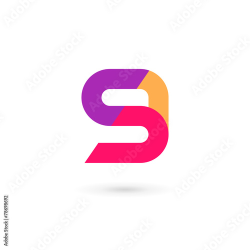 Letter G number 9 logo icon design template elements