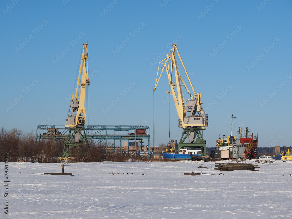 old ships at the docks