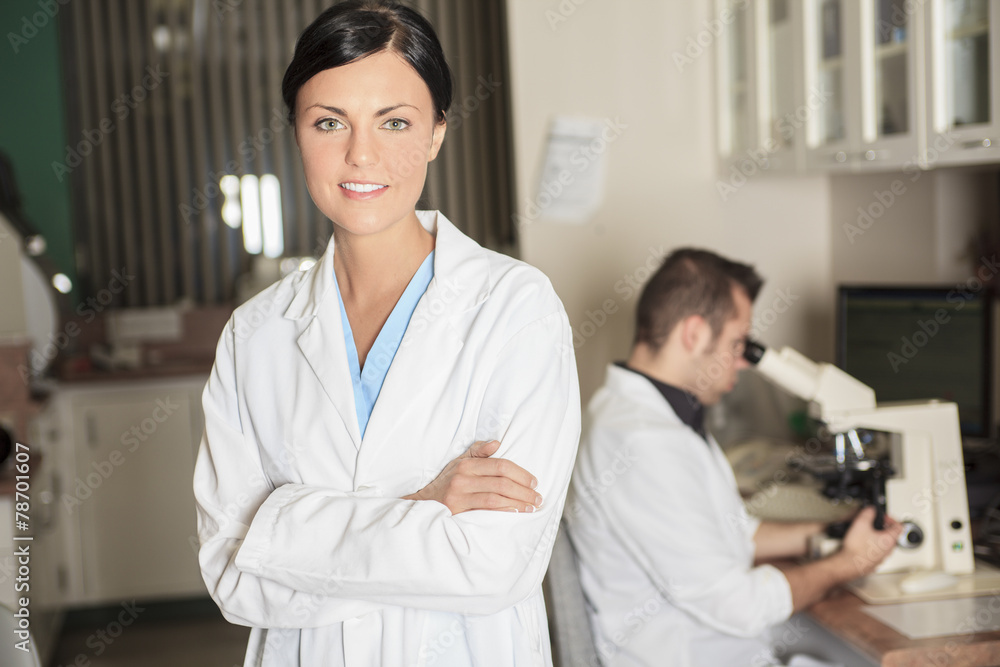 scientist at work in a laboratory scientist at work in a laboratory
